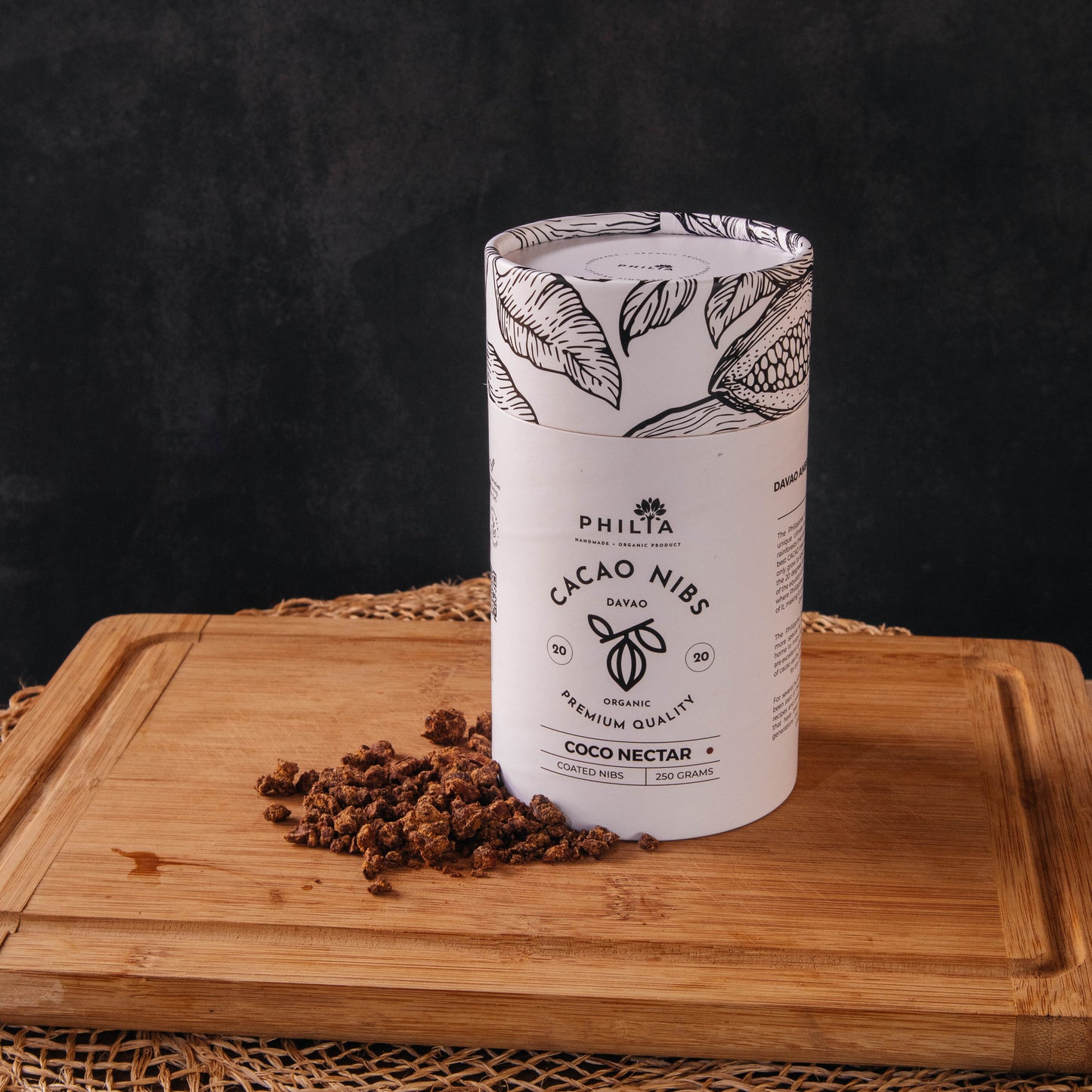 Mindanao - Coco Nectar Coated Cacao Nibs