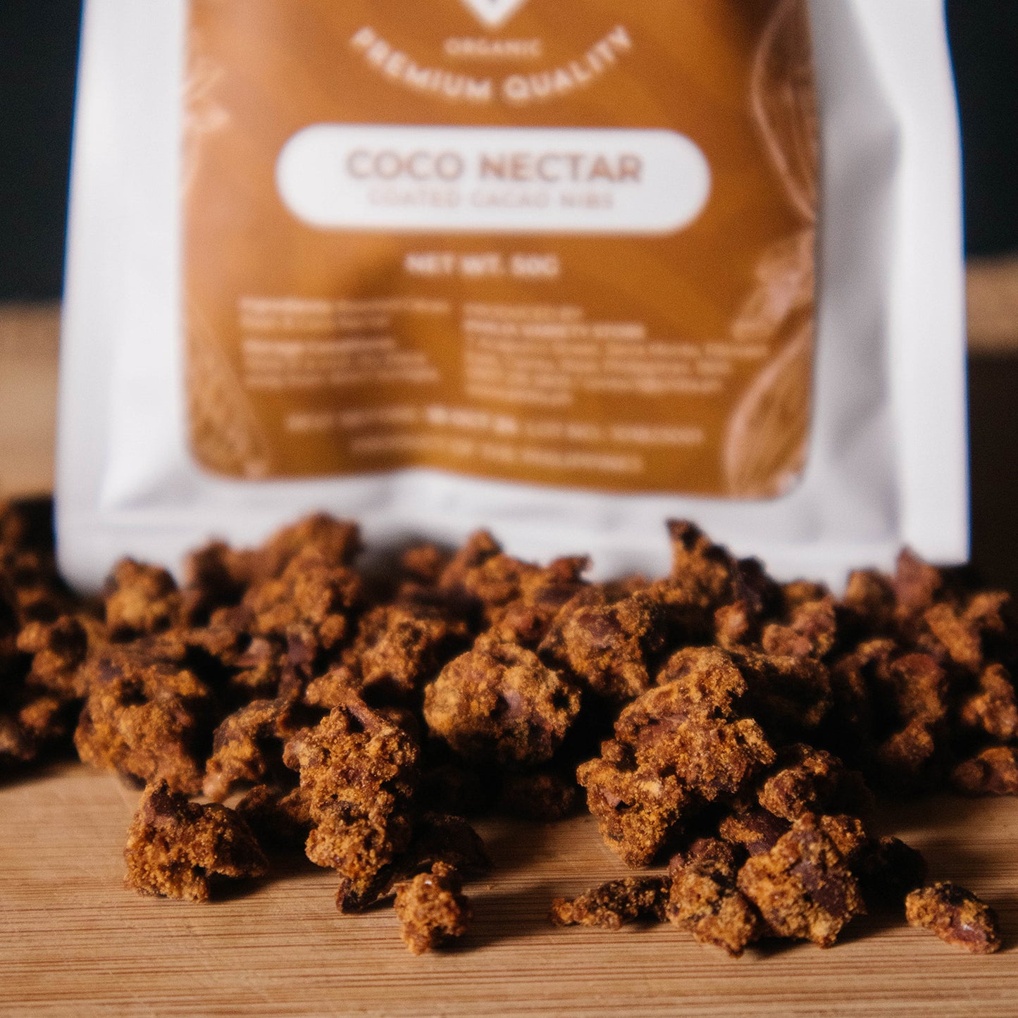 Mindanao - Coco Nectar Coated Cacao Nibs