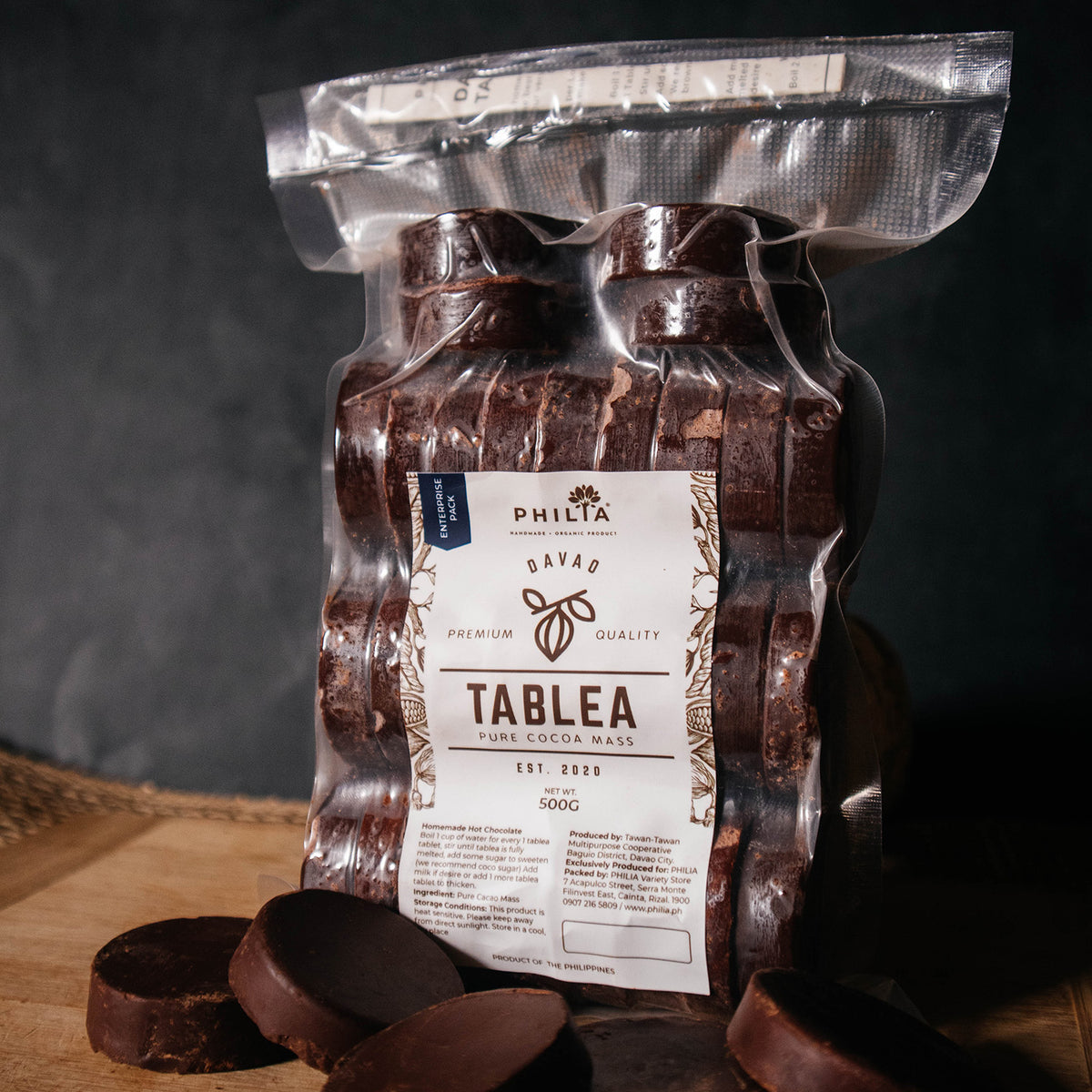 Tablea Premium Davao - Pure Fine Tablea (Criollo & Heirloom) – PHILIA